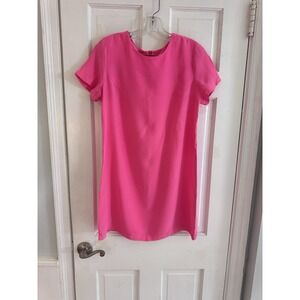 Amanda Uprichard Hot‎ Pink 100% Silk Mini Dress Sz S Luxury Resort Chic Barbie